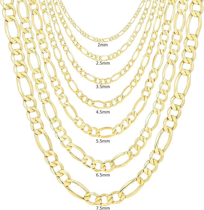 14k Gold Figaro Chain