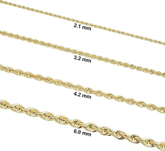 14k Gold Rope Chain