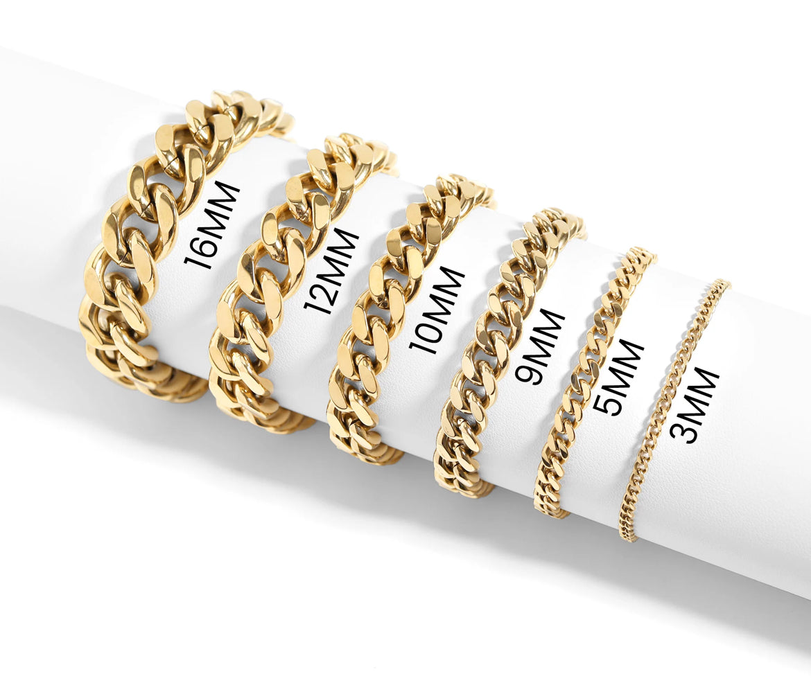 18k Gold Curb Link Bracelet