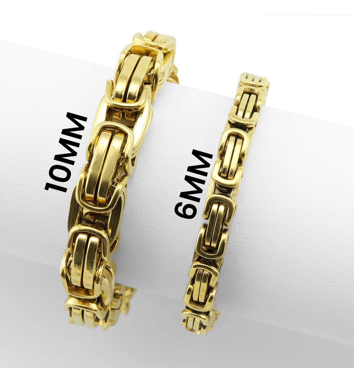 18k Gold Byzantine Chain Bracelet