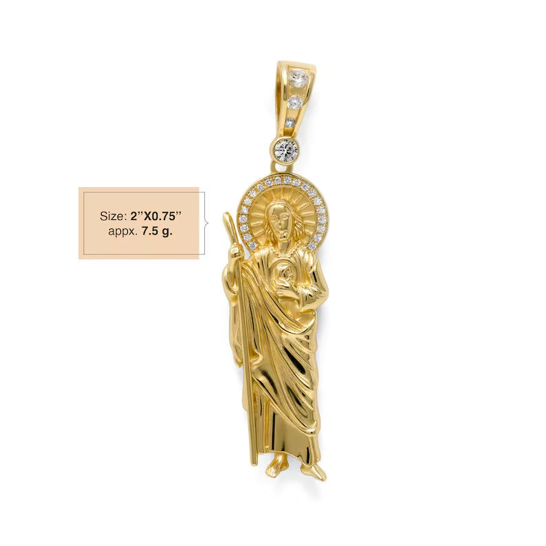 14k Gold Jesus Pendant