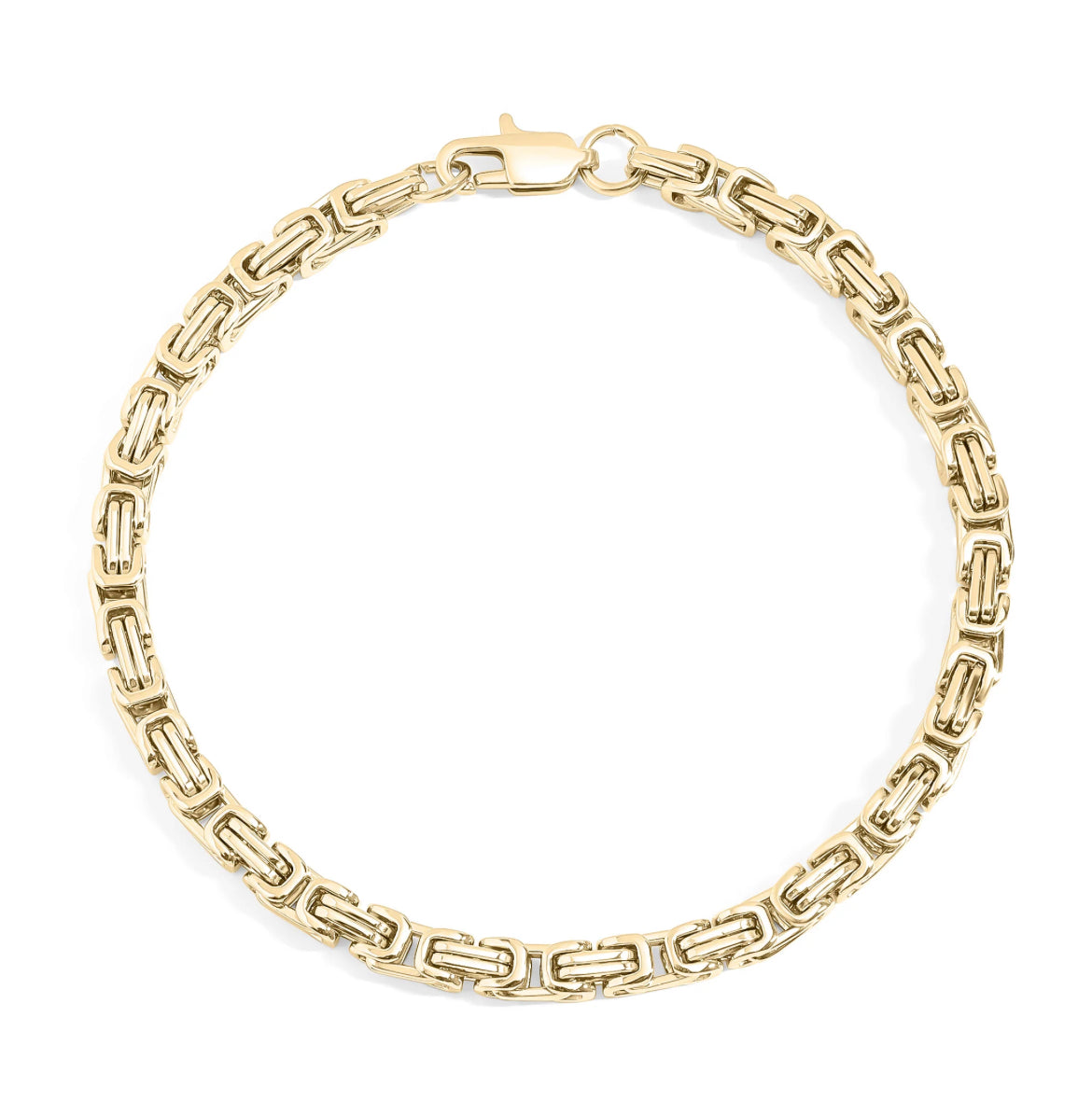 18k Gold Byzantine Chain Bracelet